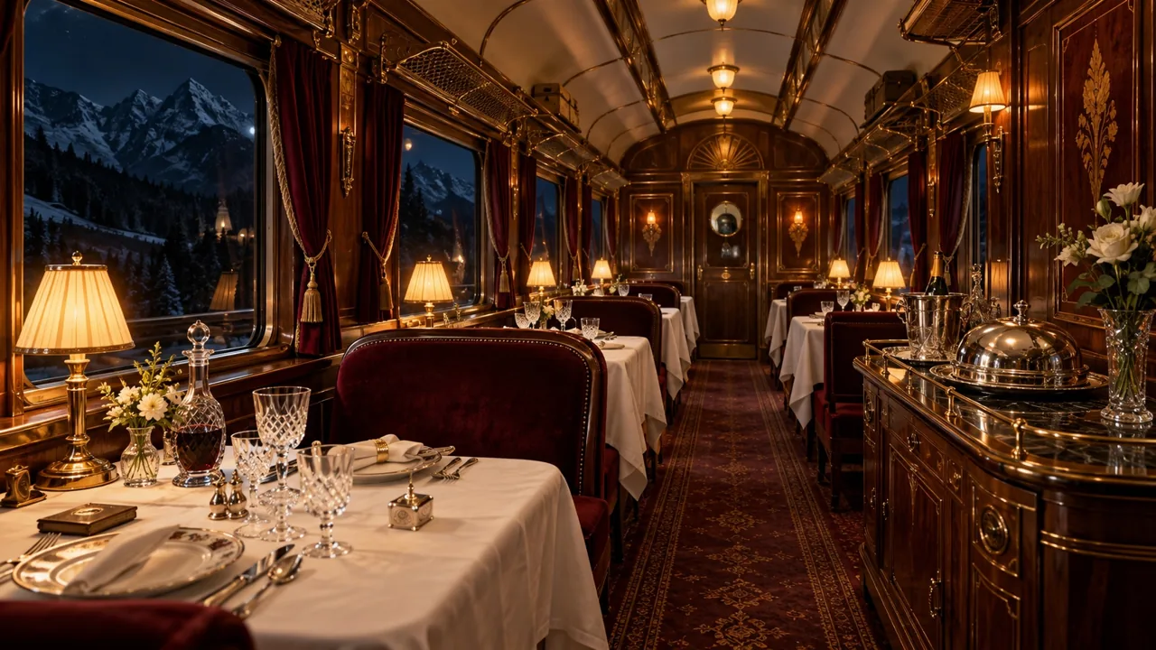 La voiture restaurant du Train de Minuit